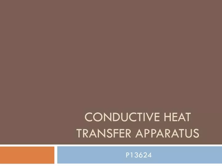 conductive heat transfer apparatus