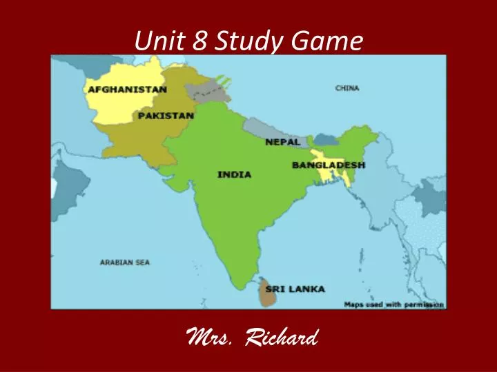 unit 8 study game