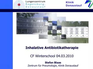 inhalative antibiotikatherapie cf winterschool 04 03 2010