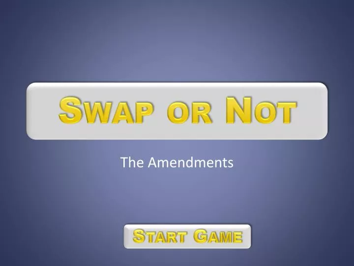 swap or not