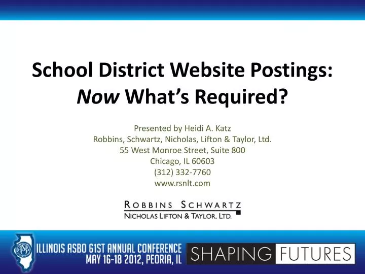 school district website postings now what s required