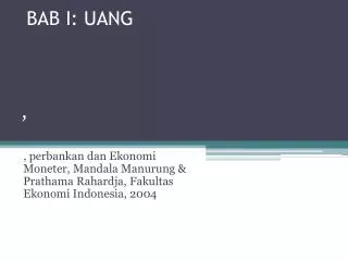 bab i uang