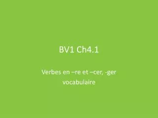 bv1 ch4 1