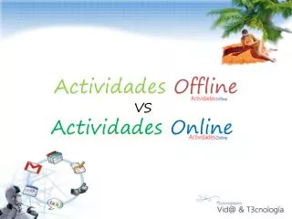 Actividades Offline VS Actividades Online