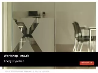 workshop ens dk