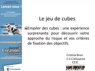 le jeu de cubes