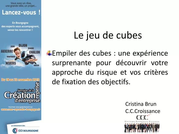 le jeu de cubes