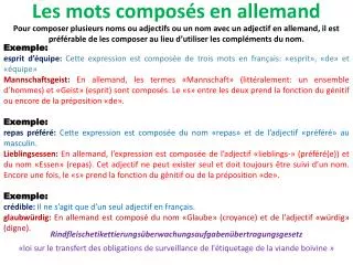 les mots compos s en allemand