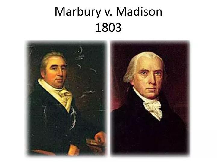 marbury v madison 1803
