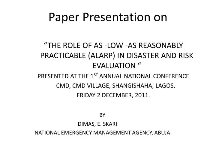 paper presentation on