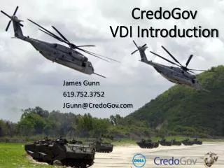 CredoGov VDI Introduction