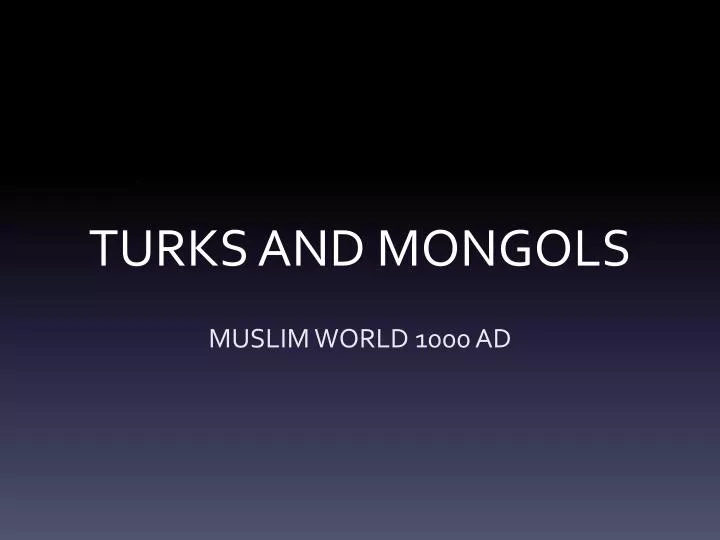 turks and mongols