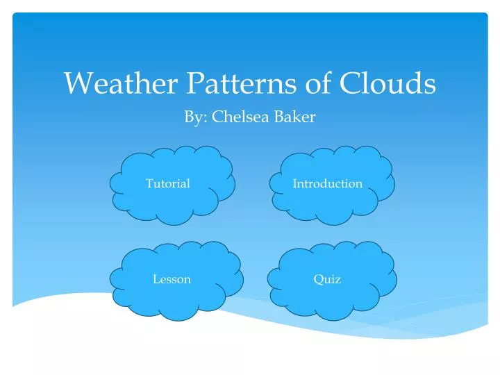 weather patterns of clouds