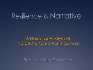 Resilience &amp; Narrative