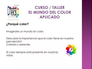 curso taller el mundo del color aplicado
