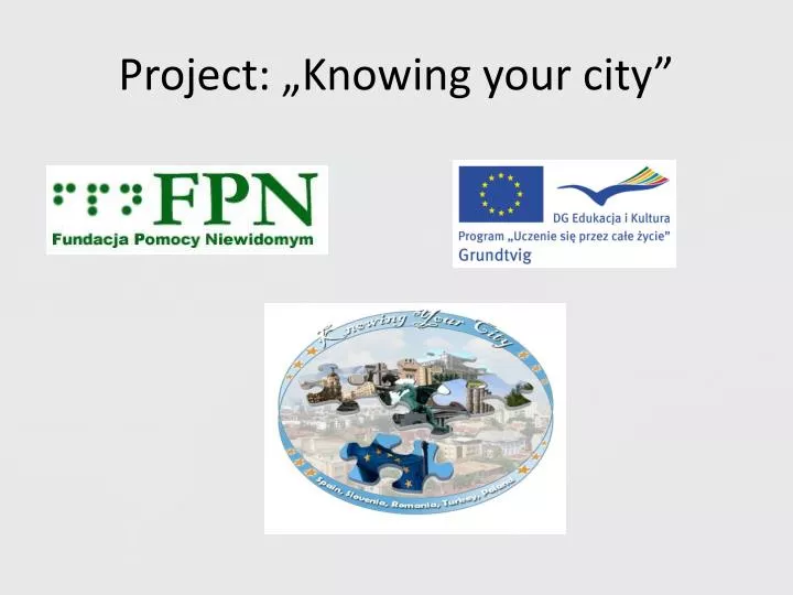project knowing your city