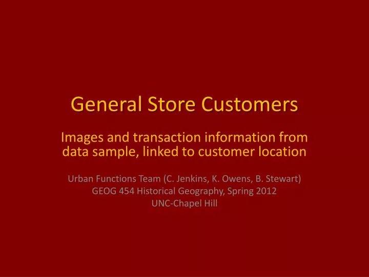 general store customers