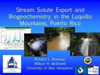 Stream Solute Export and Biogeochemistry in the Luquillo Mountains, Puerto Rico