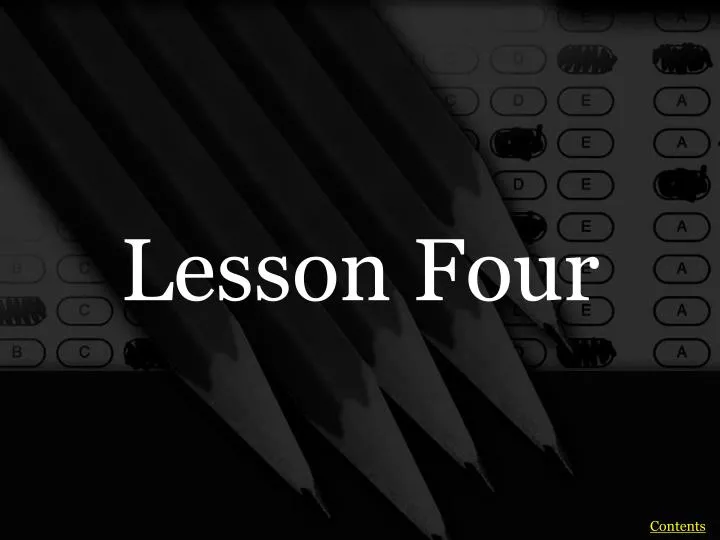 lesson four