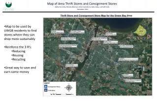 Map of Area Thrift Stores and Consignment Stores