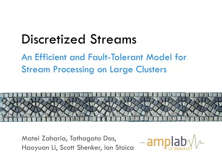 discretized streams