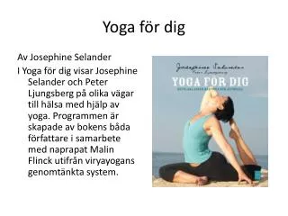 yoga f r dig