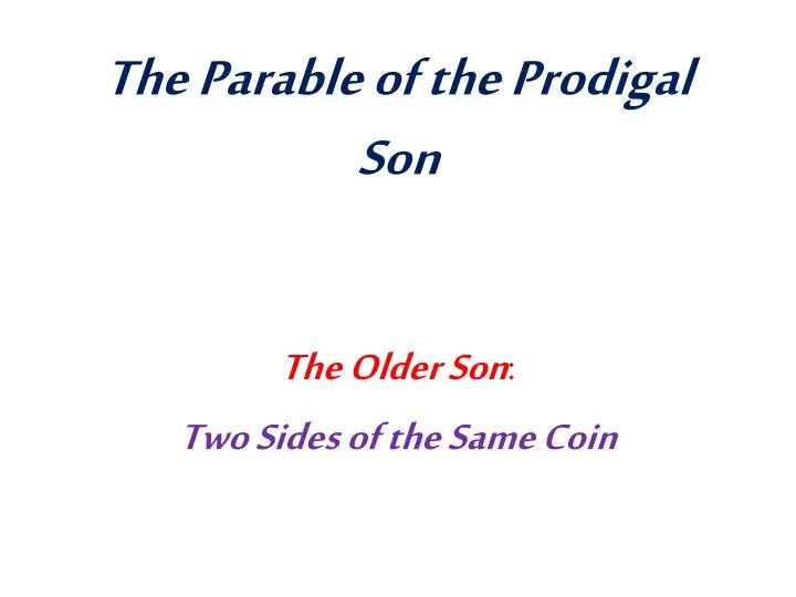the parable of the prodigal son