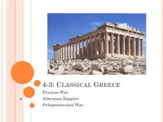4-3: Classical Greece