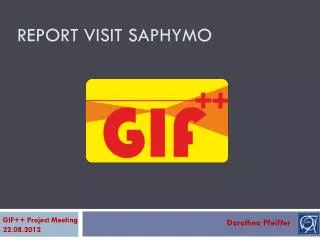 Report Visit SAPHYMO