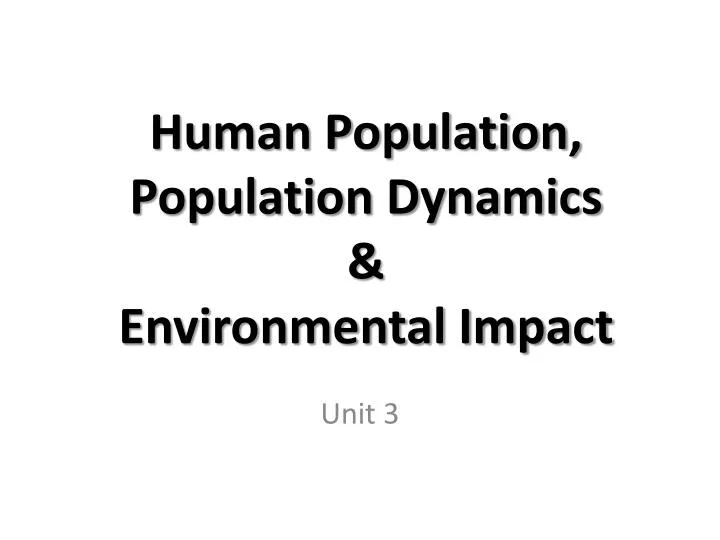 human population population dynamics environmental impact