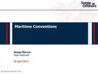 Maritime Conventions