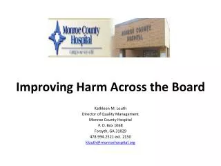 improving harm across the board