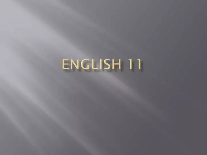 english 11