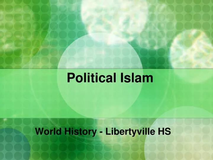 political islam