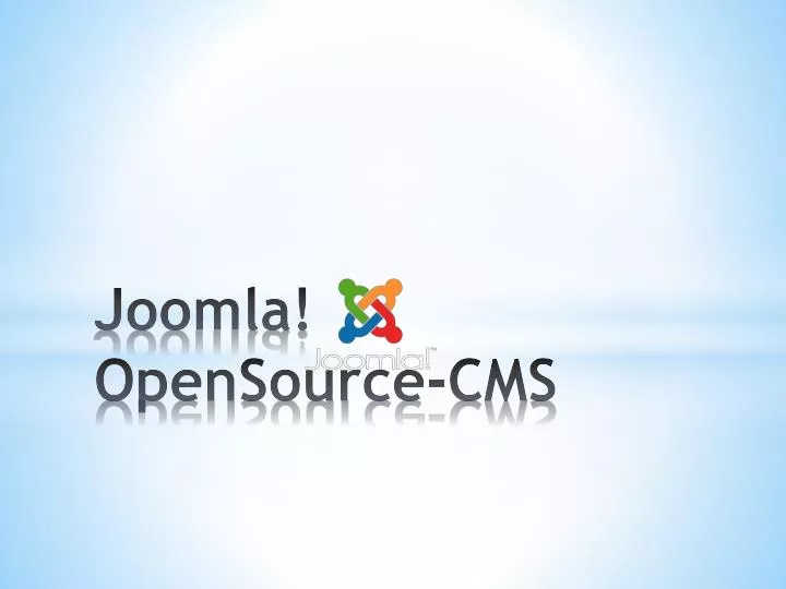 joomla opensource cms