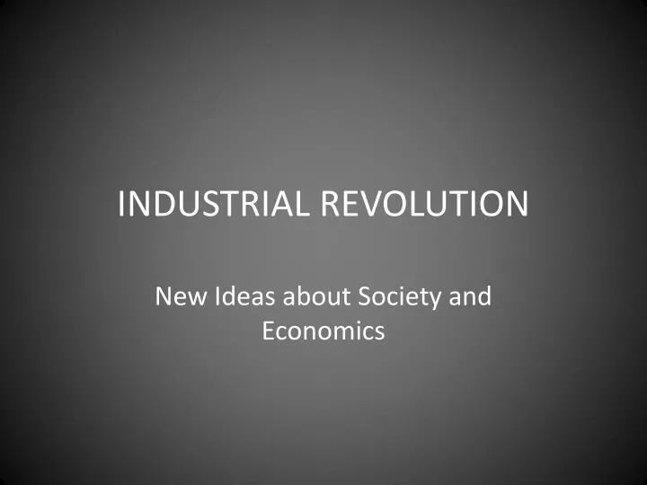 industrial revolution