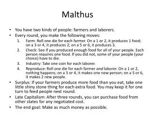 Malthus