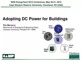 Adopting DC Power for Buildings