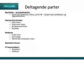 deltagende parter
