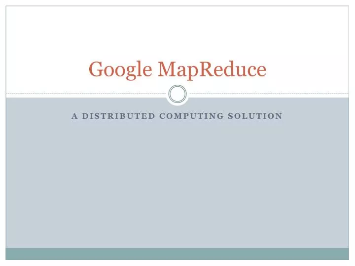 google mapreduce