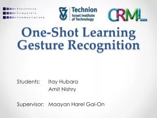 One-Shot Learning Gesture Recognition