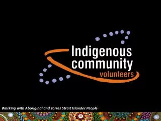 Working with Aboriginal and Torres Strait Islander People