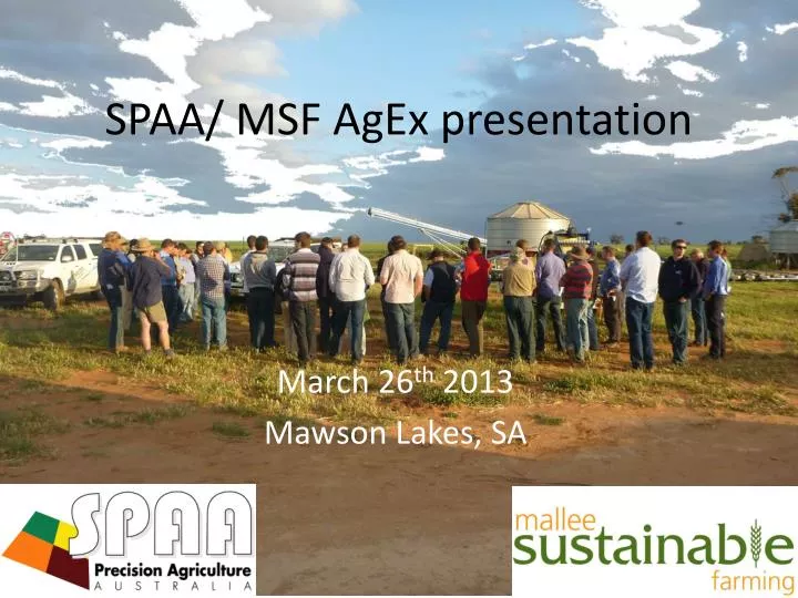 spaa msf agex presentation