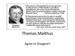 Thomas Malthus