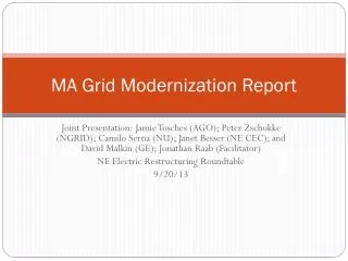 MA Grid Modernization Report