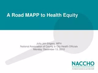 A Road MAPP to Health Equity