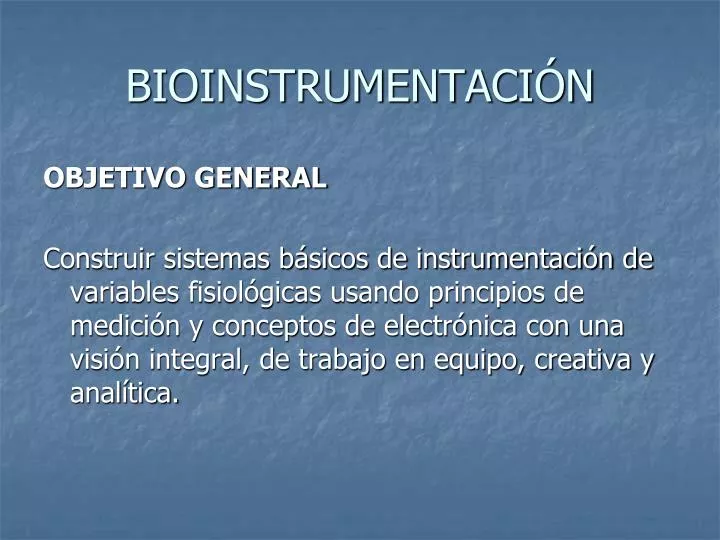 bioinstrumentaci n