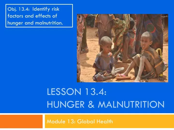 lesson 13 4 hunger malnutrition
