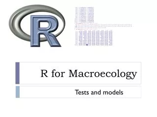 R for Macroecology