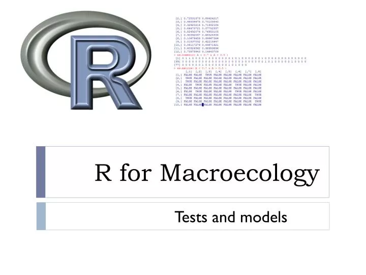 r for macroecology